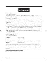 Предварительный просмотр 4 страницы Dacor DOP48M96DL Series User Manual