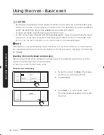 Предварительный просмотр 72 страницы Dacor DOP48M96DL Series User Manual