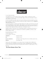 Preview for 4 page of Dacor DRF36 User Manual