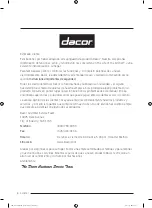 Preview for 60 page of Dacor DRF36 User Manual