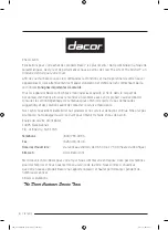 Preview for 116 page of Dacor DRF36 User Manual