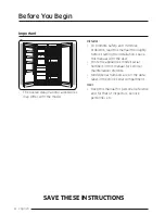 Preview for 4 page of Dacor DRW24980RAP/LAP Installation Instructions Manual