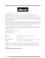 Preview for 4 page of Dacor DRW24980RAP User Manual