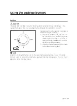 Предварительный просмотр 19 страницы Dacor DTG30M954 User Manual