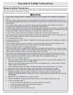 Предварительный просмотр 4 страницы Dacor DTHP30 DTHP36 Use And Care Manual