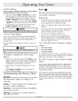 Предварительный просмотр 10 страницы Dacor DTOV127 Use And Care Manual