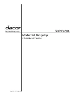 Preview for 1 page of Dacor DTT36M876 Series User Manual