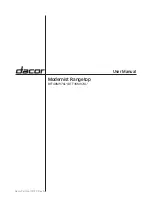 Предварительный просмотр 1 страницы Dacor DTT36M974L Series User Manual