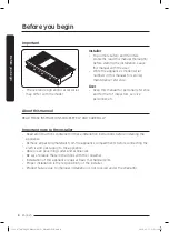 Preview for 8 page of Dacor DTT48T963GM User Manual