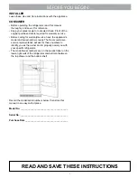 Preview for 3 page of Dacor DYF42SBIWR User Manual