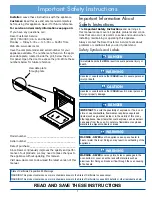 Предварительный просмотр 3 страницы Dacor DYO130 Use And Care Manual