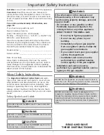 Preview for 3 page of Dacor DYRTP366 Use And Care Manual