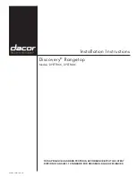 Dacor DYRTP486 Installation Instructions Manual preview