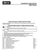 Dacor ECS230SCH Installation Instructions Manual preview