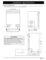 Предварительный просмотр 5 страницы Dacor EDW24S Installation Instructions Manual