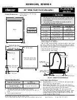 Dacor EDWH24S Planning Manual preview