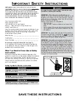 Preview for 3 page of Dacor EF24LBCSS Use & Care Manual