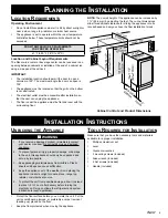 Preview for 4 page of Dacor EF24LWCZ2SS Installation Instructions Manual