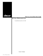 Dacor EF36 Installation Instructions Manual preview