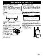 Preview for 9 page of Dacor EF36BNF Series Installation Instructions Manual