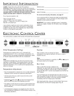 Preview for 4 page of Dacor EF36BNF Series Use And Care Manual