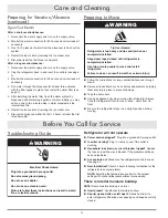 Preview for 14 page of Dacor EF36BNNF Series Use And Care Manual