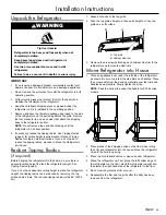 Предварительный просмотр 15 страницы Dacor EF36LNBSS Installation Instructions Manual