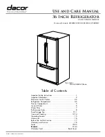 Предварительный просмотр 1 страницы Dacor EF36LNFSS Use And Care Manual