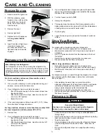 Предварительный просмотр 16 страницы Dacor , EF36RNF Use And Care Manual