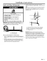 Предварительный просмотр 19 страницы Dacor EF42DBSS Installation Instructions Manual