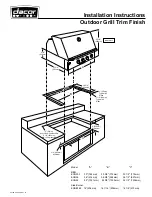 Preview for 1 page of Dacor EOG303 Installation Instructions