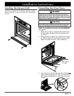 Предварительный просмотр 15 страницы Dacor EORD227S Installation Instructions Manual