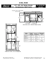 Предварительный просмотр 2 страницы Dacor EORS127 Planning Manual