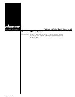 Dacor EPICURE ECD227 Installation Instructions Manual preview