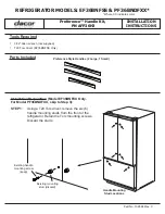 Предварительный просмотр 1 страницы Dacor Epicure EF36BNFSS Installation Instructions