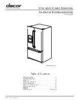 Dacor Epicure EF36IWFSS Use And Care Manual предпросмотр