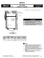 Dacor Epicure EGR30 Planning Manual preview