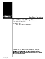 Preview for 29 page of Dacor Epicure EH3612 Installation Instructions Manual