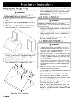 Preview for 14 page of Dacor EPICURE EHR30 Installation Instructions Manual