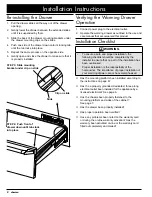 Preview for 10 page of Dacor Epicure EWD24 Installation Instructions Manual