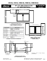 Предварительный просмотр 2 страницы Dacor Epicure OB36 Planning Manual