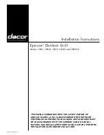 Preview for 4 page of Dacor Epicure OB36 Planning Manual