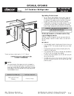 Dacor Epicure OF24 Planning Manual preview