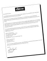 Preview for 2 page of Dacor Epicure Ranges Use & Care Manual