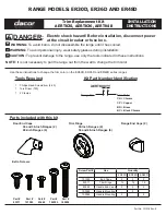 Preview for 1 page of Dacor ER30D Installation Instructions