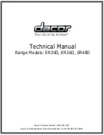 Dacor ER30D Technical Manual предпросмотр