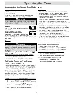 Preview for 19 page of Dacor ER30D Use And Care Manual