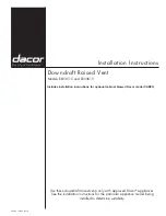 Dacor ERV3015 Installation Instructions Manual preview