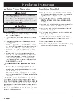 Preview for 18 page of Dacor ERV3015 Installation Manual