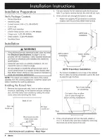 Preview for 10 page of Dacor ERV3615 Installation Instructions Manual